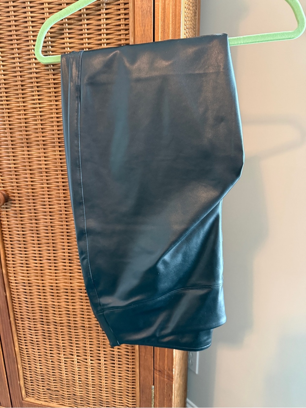 GAP Faux Leather Leggings in Deep Navy